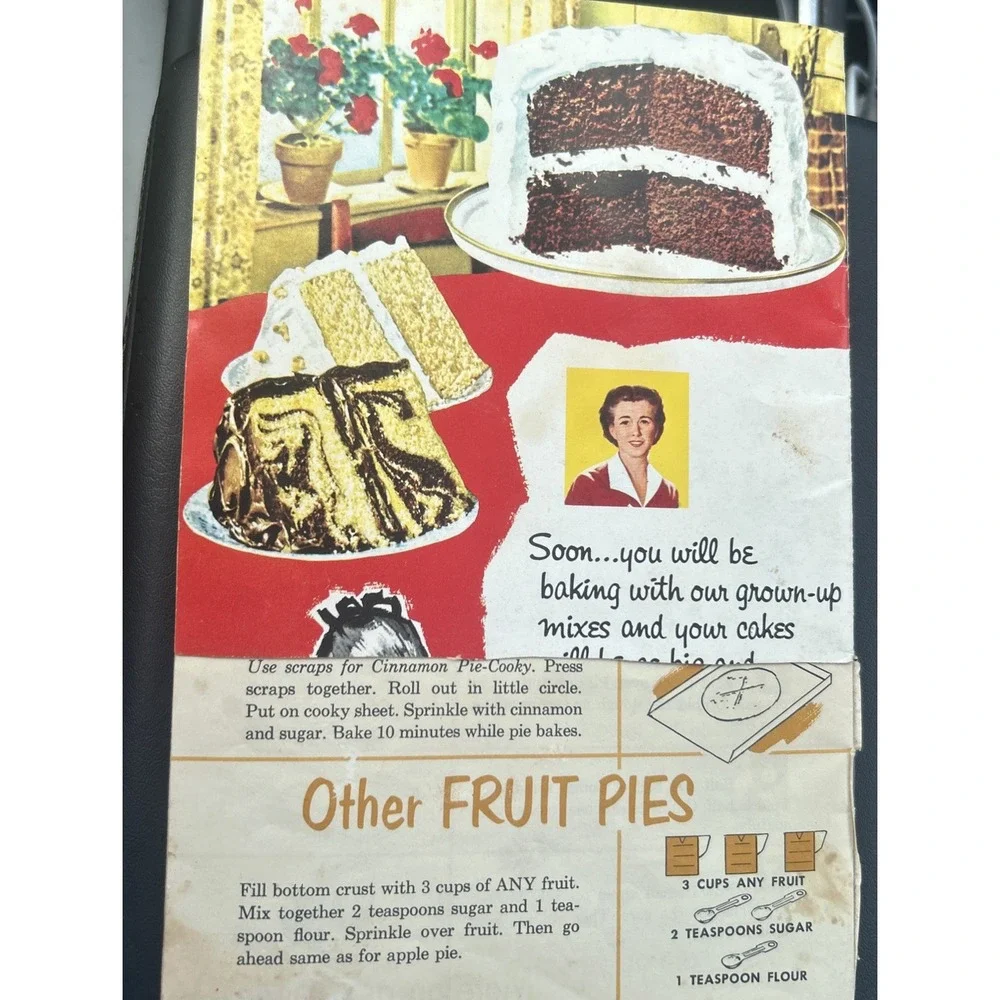 Betty Crocker 1953 Jr Baking Kit Items With Extras Vintage *not A Complete Kit